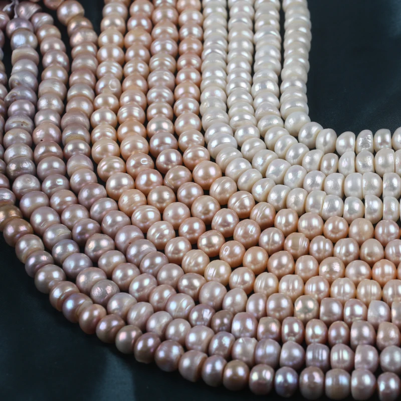 9-10mm A grade Wholesale Freshwater Loose button shape pearl for jewelry making