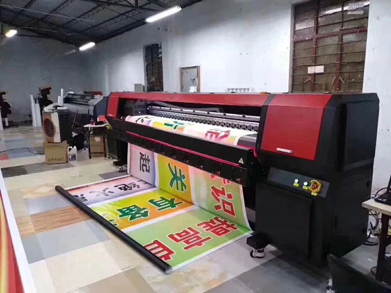 Mimage 3.2m 10ft large format printer fast speed 512i pvc banner tarpaulin printing machine