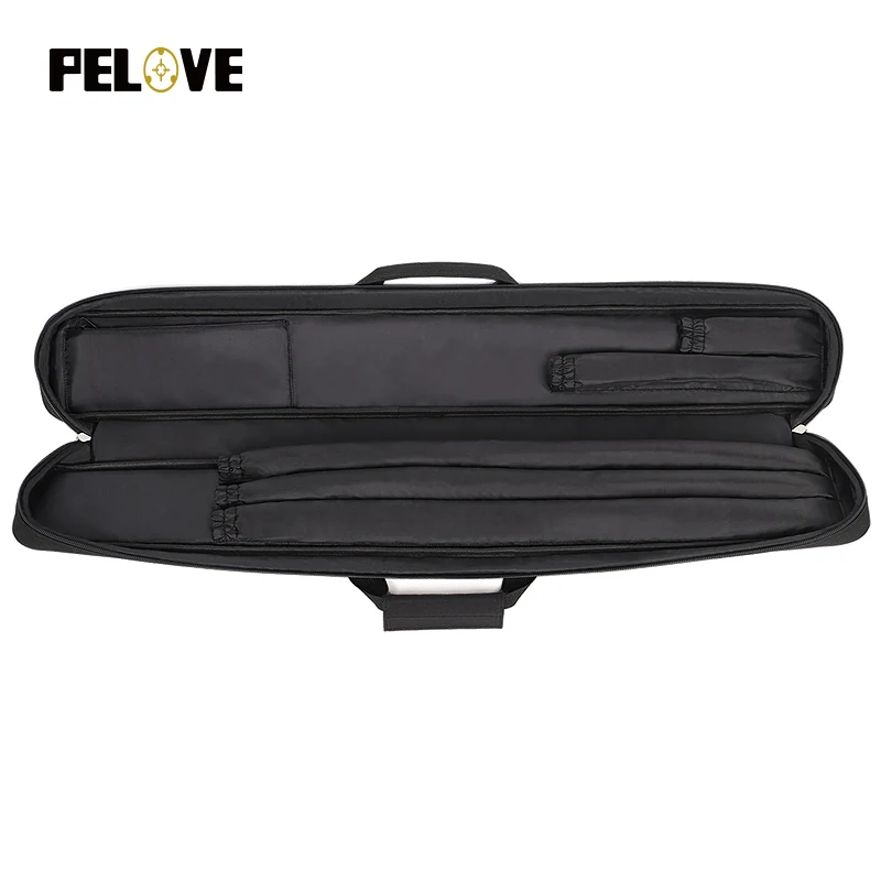 Factory wholesale can customize logo, Portable pool cue bag on hand and back,Professional soft pool cue case
