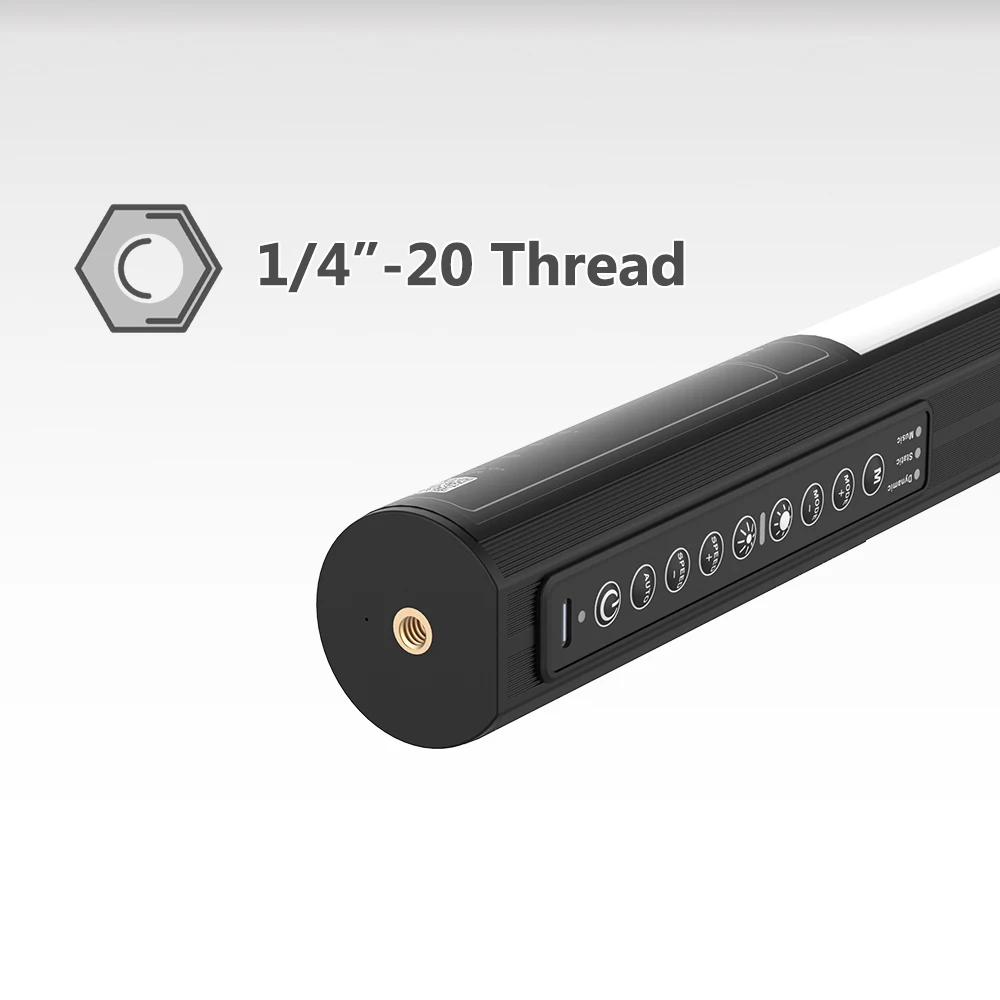 LUXCEO Mood1S Wholesale 120cm APP Wireless Remote Control Battery Powered 4ft LED RGB Tube Light with Music Modes