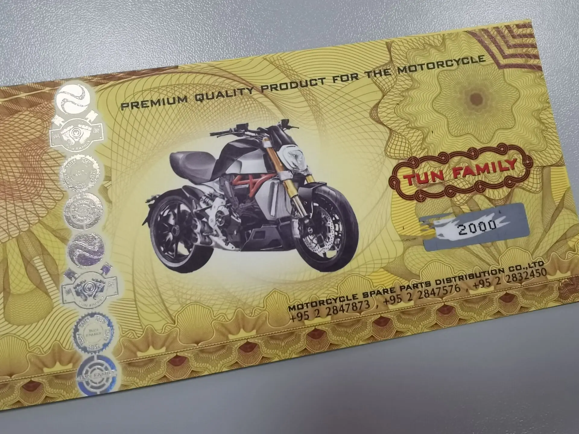 laser hologram stamp scatch off lottery ticket