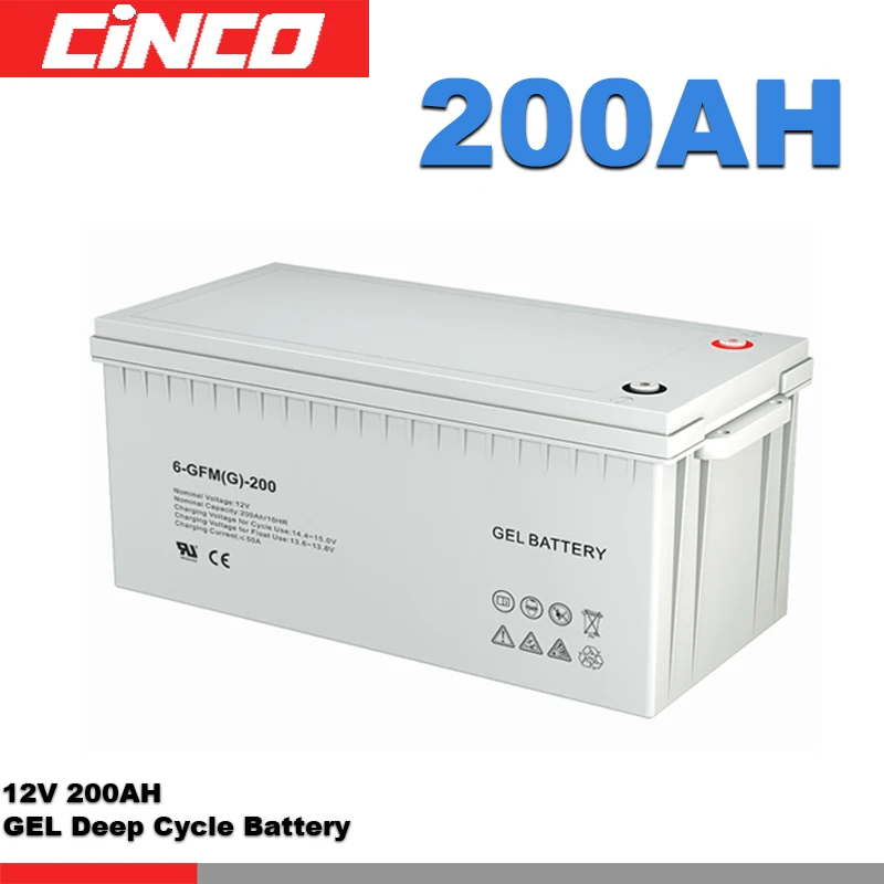 Cinco 12V 80AH GEL solar battery lead-acid solar battery for 5kw solar energy storgy system used can be parallel