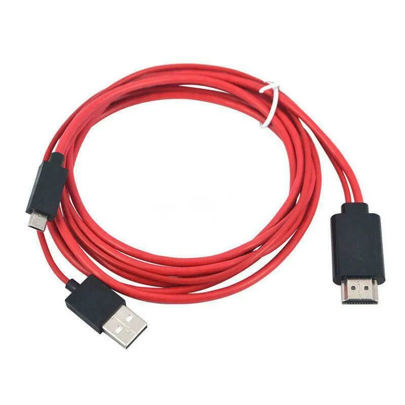 
Micro USB to HDMI 1080P HDTV Adapter Smart Connect Cable Cell Phone & TV 