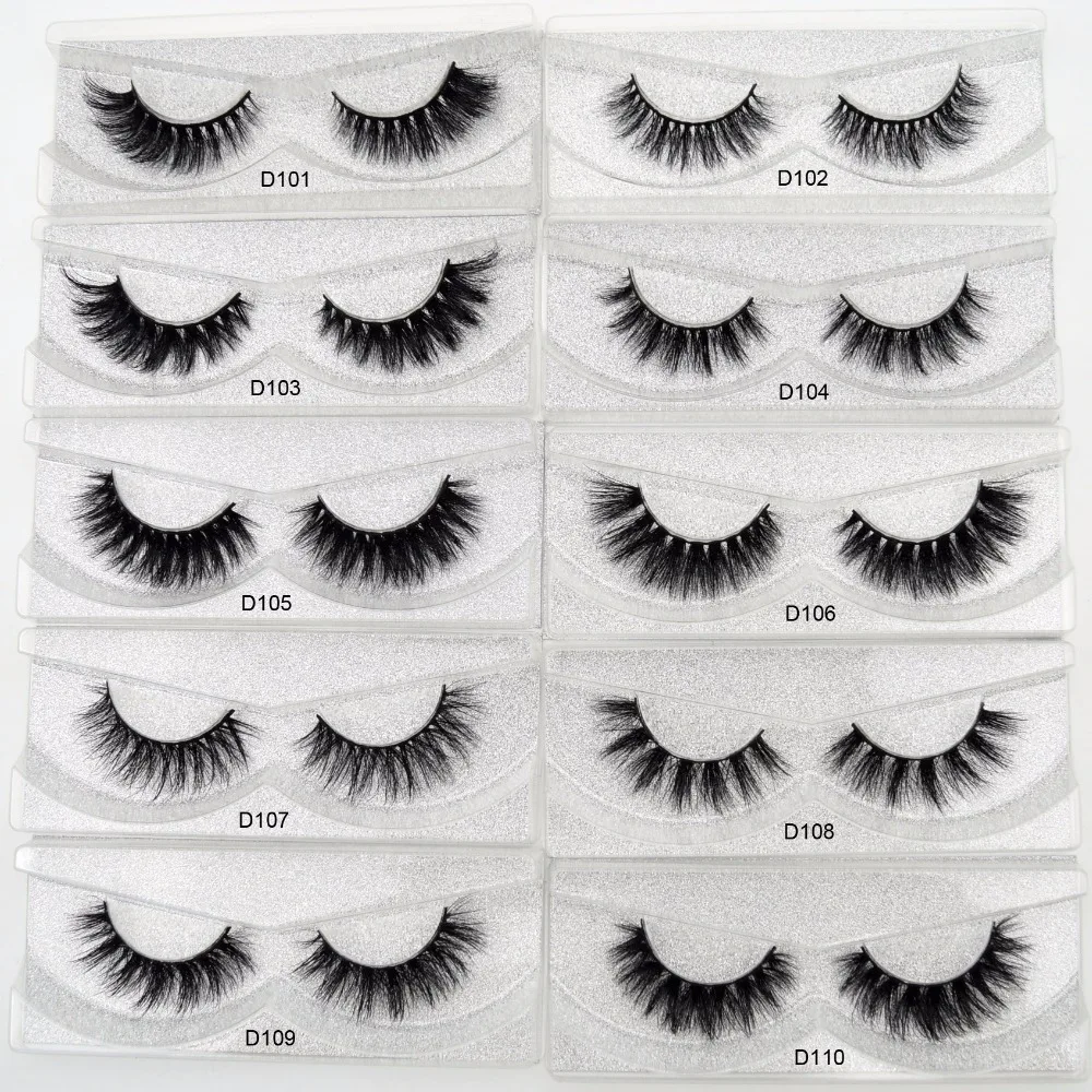 3D MINK EyeLashes Vendor 15mm 16mm Natural Mink Eyelashes Custom Mink eyelashes and package