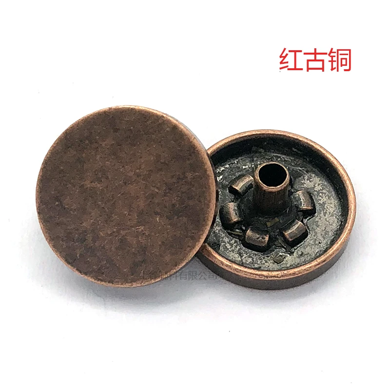 Factory direct retro silver snap button high quality metal snap men