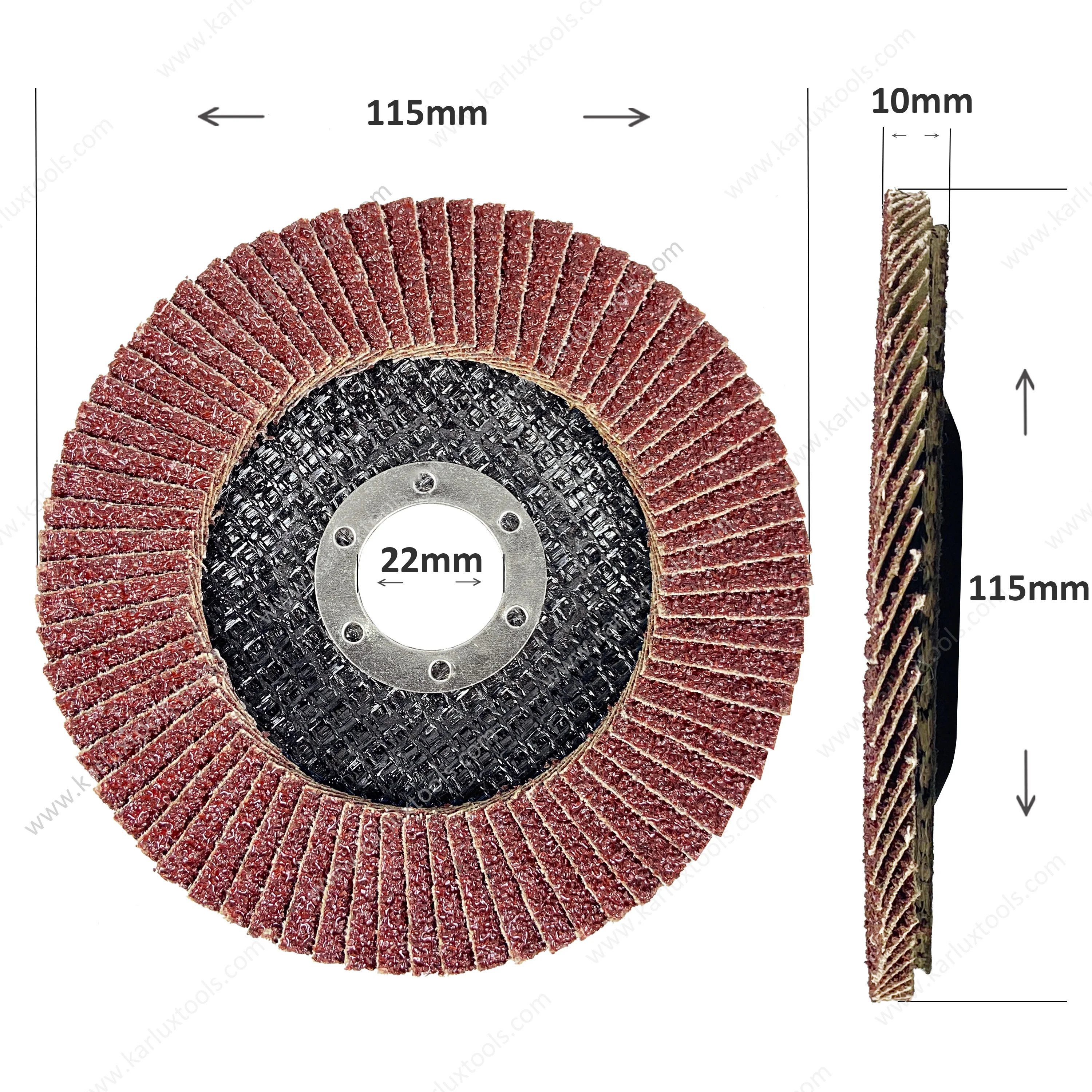 4.5Inch 115X22Mm Grinder Sanding Disc Wheel Flap Disk Abrasive Flap Discs For Metal Sanding