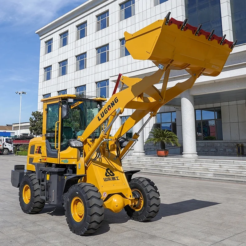 LUGONG T930 Compact Small Wheel Loader 1.6t Tons Construction Equipment Front Shovel Loader
