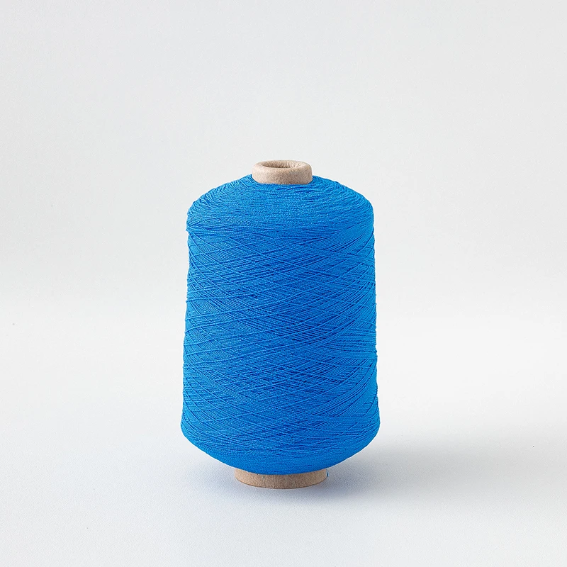 High Stretch Rubber Covering Yarn For Knitted Uniformity Factory Polyester