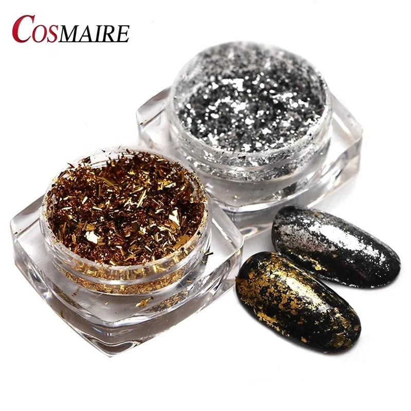 Nail Art Decoration Fireworks Effect Foils Flakes Laser Powder