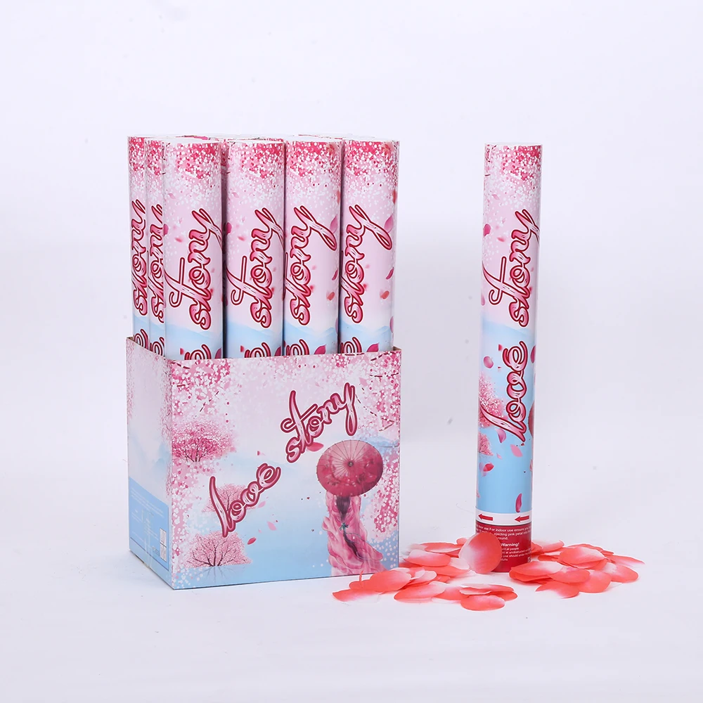 Wholesale Price Handheld Party Popper Confetti Cannon Petal Paper Wedding Decoration Confetti Cannon