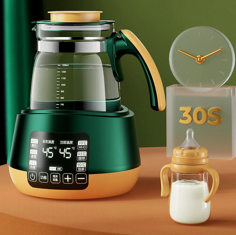 Wireless Transparent Glass Electric Milk Bottle Water Heater For Formula Brewed