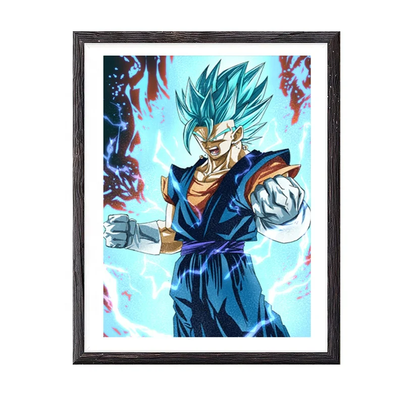 
Custom size Dragon Ball Z 3d lenticular print pictures with frame 