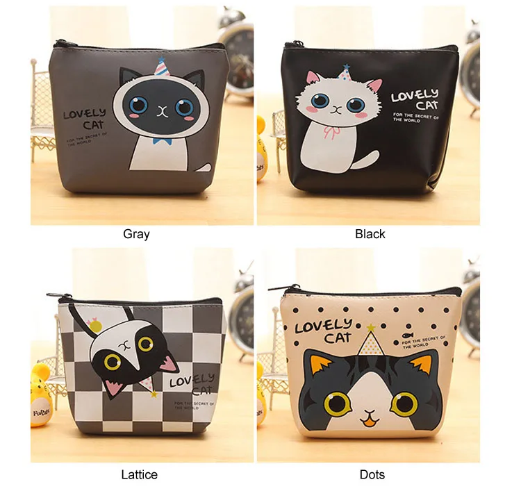 Fashion Hot Selling Small Girls Short Purse Cartoon Mini Coin Purse