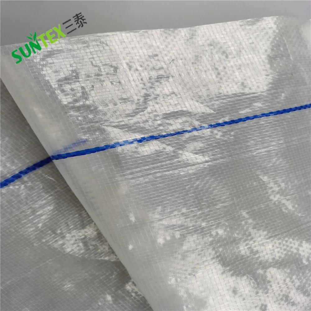 HDPE прозрачная пластиковая водонепроницаемая пленка, 120 г/м2 тепличная тканая пленка с УФ