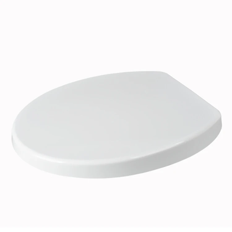 Modern style universal size straight wrap-over toilet seat cover