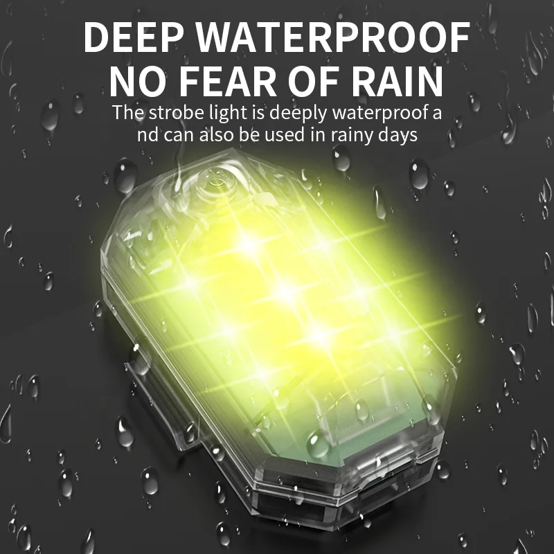 Universal Electric Vehicle Bicycle 2.4G Remote Control Large Aircraft Light Motorcycle Strobe Warning Light Drone Model Indicato