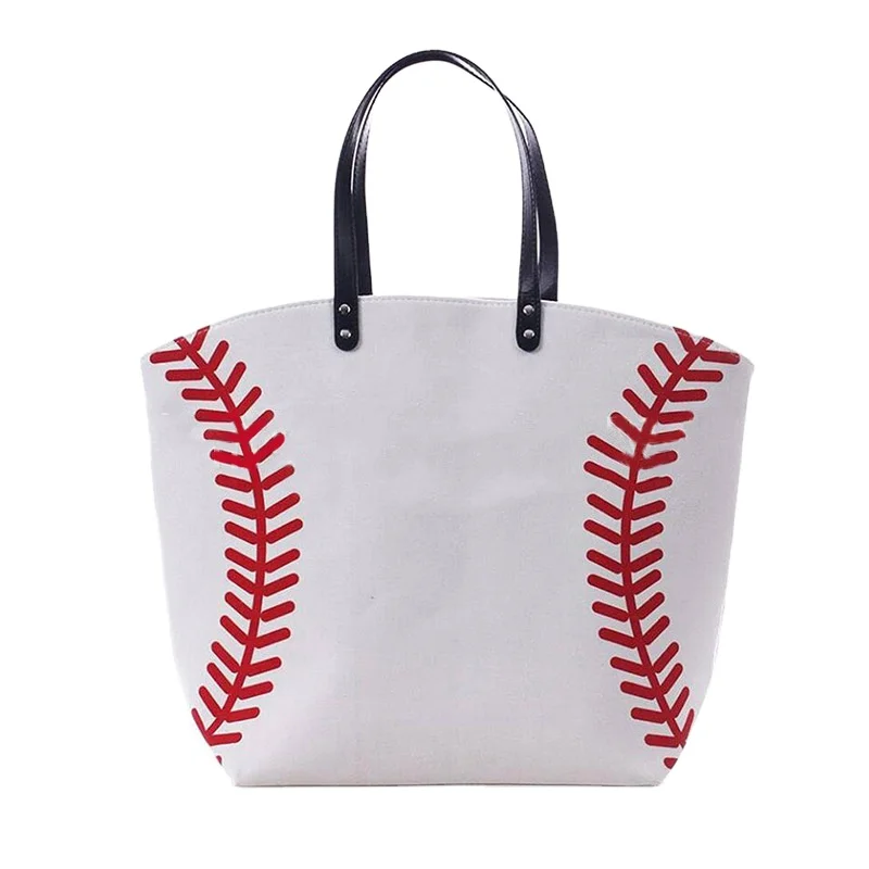 Wholesale Monogram Large Capacity Sporty Canvas Baseball Softball Football Basketball Soccer Sports Duffle Bag Weekend Tote Bag