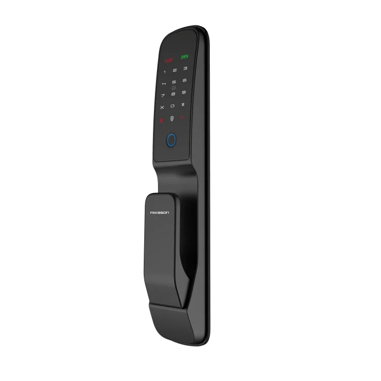 MIXSSON  Biometric Fingerprint Lock Push-pull Automatic Digital Password Door Lock