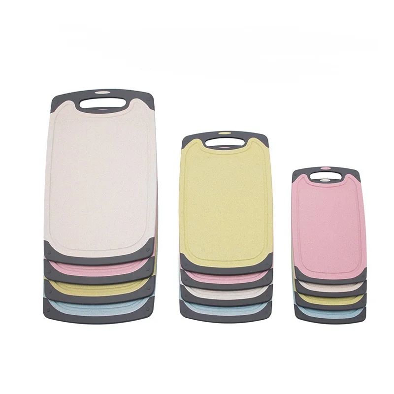 High Quality Kitchen Cookware Round Corner Plastic Cutting Chopping Board