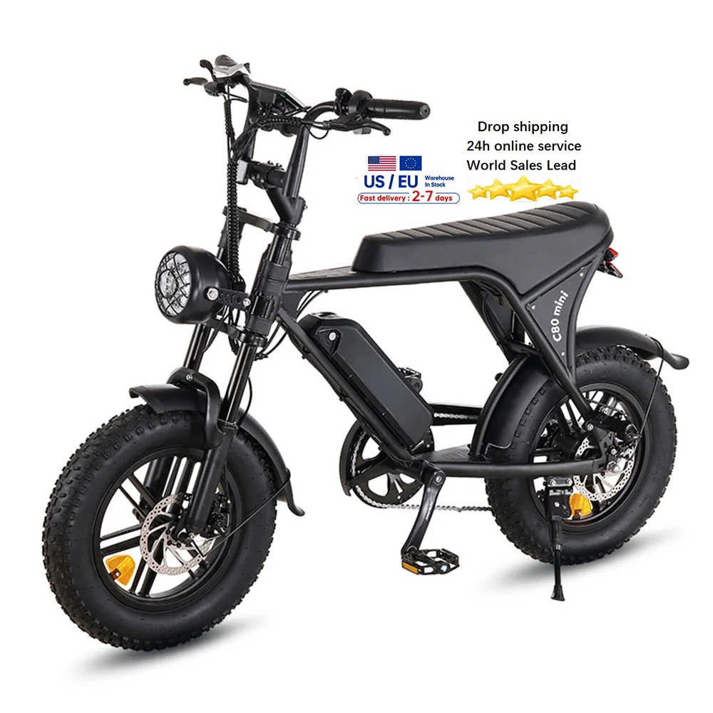 electric bike price VOMO C80 mini 16inch fatbike cycle E bike Eu warehouse Electric city bike bicycle Electric bicycle