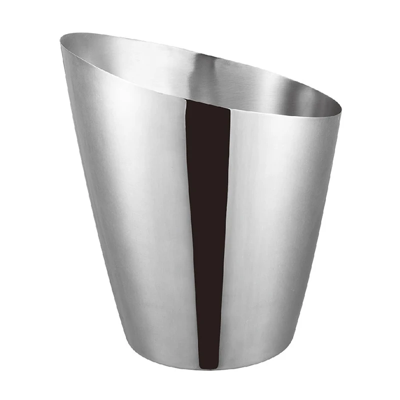 Stainless Steel Design Ice Bucket & Wine Chiller For Bottle Storage Silver Bar Accessories Ice Cooler Bucket For Barware