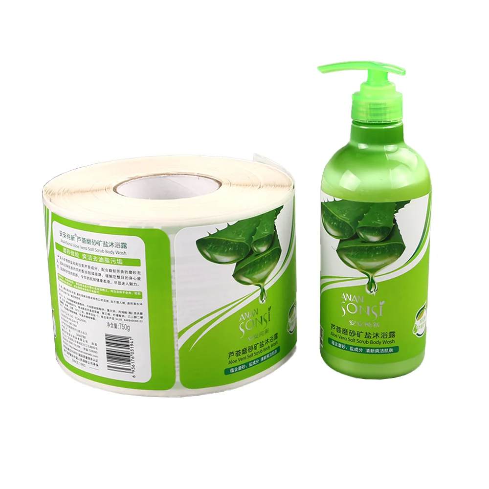 Custom Clear Transparent Vinyl Label Sticker for Beverage Water Juice Cosmetic Bottles-Premium Packaging Labels