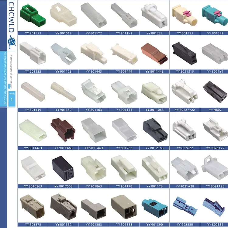 34 pin auto connector tyco 4-1437290-1 pbt Gf30 female sealed wire to wire connectors