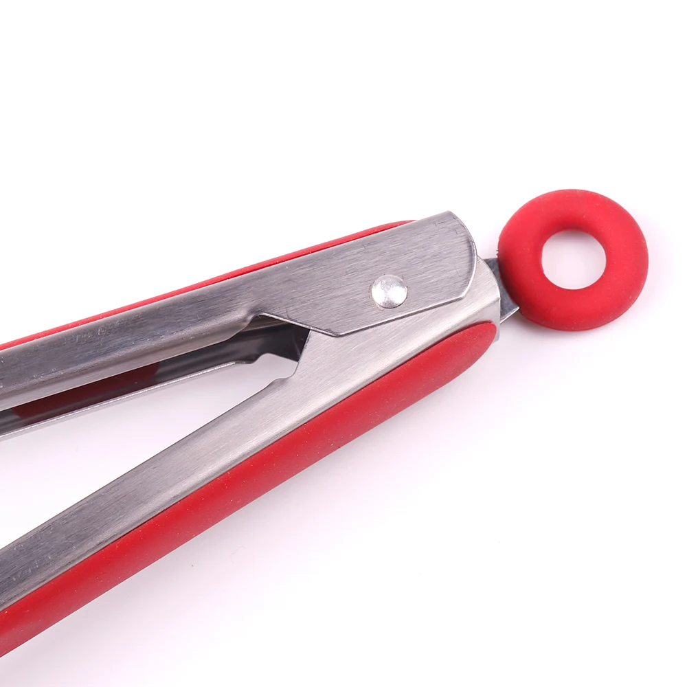 2023 Oem 12 inch stainless steel hot selling including food turner fork spatula tip bbq silicone food tongs clip set