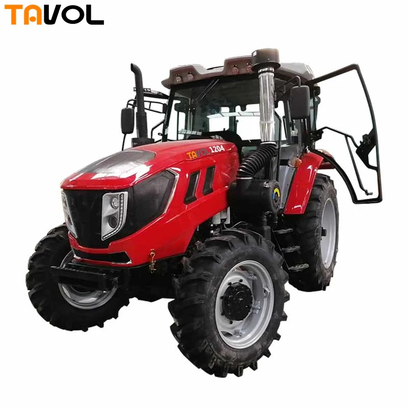 YTO 6-ти цилиндровый дизельный двигатель 4 колеса трактора 120hp с фронтальным погрузчиком