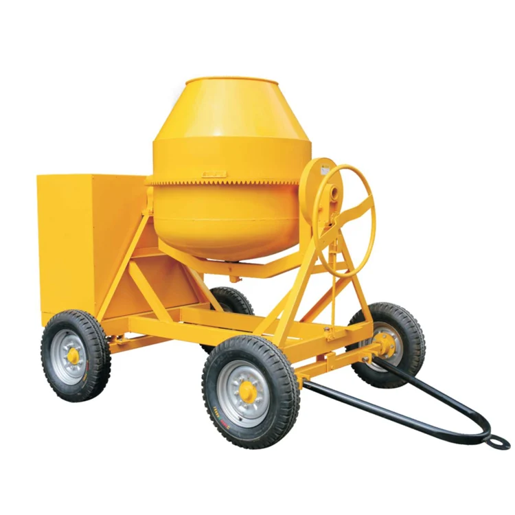 4 wheels mobile type 500L cement concrete drum mixer portable for sale