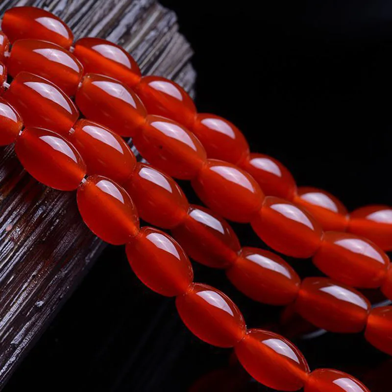 Natural Red Agate jewelry Beads polished DIY & different size for choice Length Approx 36.5-40cm 1689357