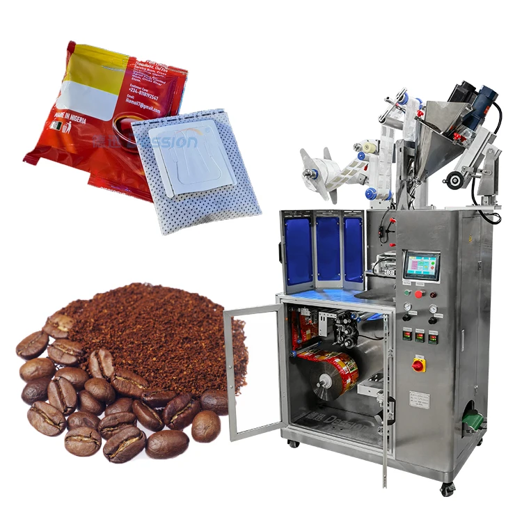 Hot sale automatic hang ear filter coffee powder bag sachets drip coffee packing machine