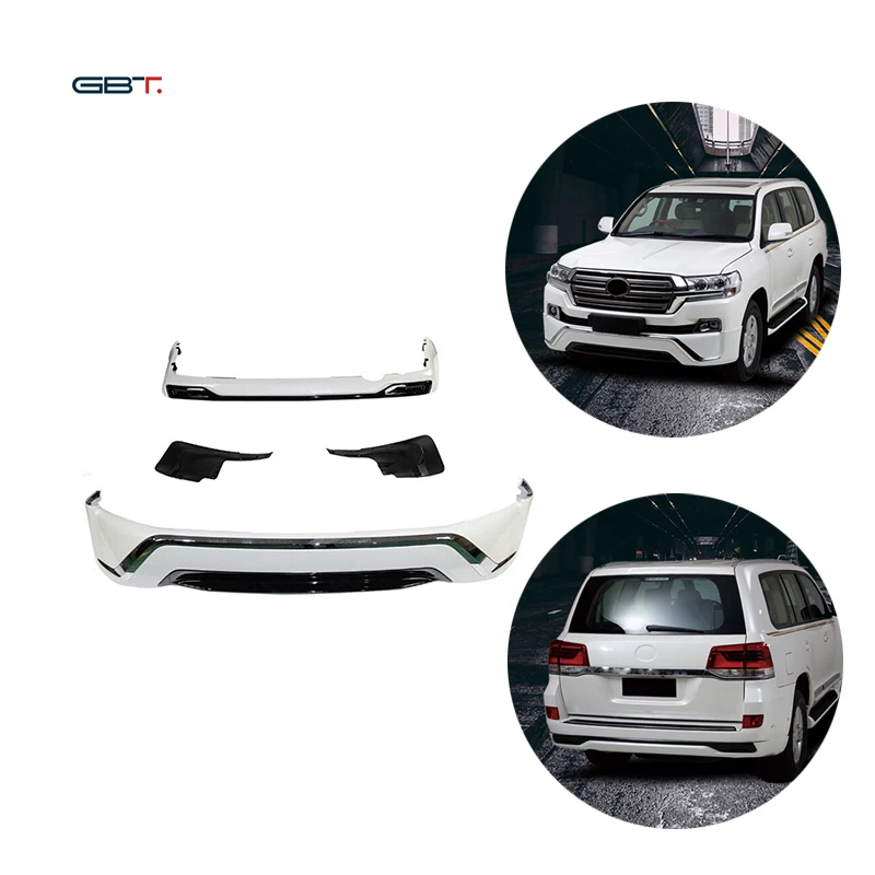 GBT Auto Front Bumper Lips Car Modification Parts Upgrade Bumpers For 2016-ON Land Cruiser 200 Toyota LC200  Auto Accessories