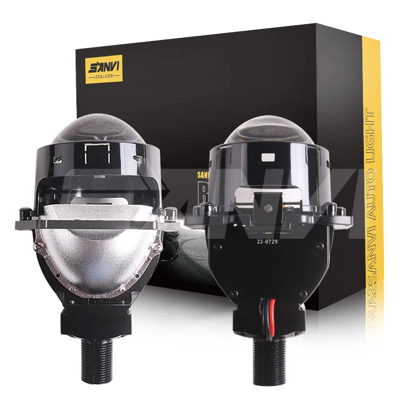 Bi led проекционный объектив новая Автомобильная фара Sanvi 56 Вт 5500K S3 + светодиодная автомобильное