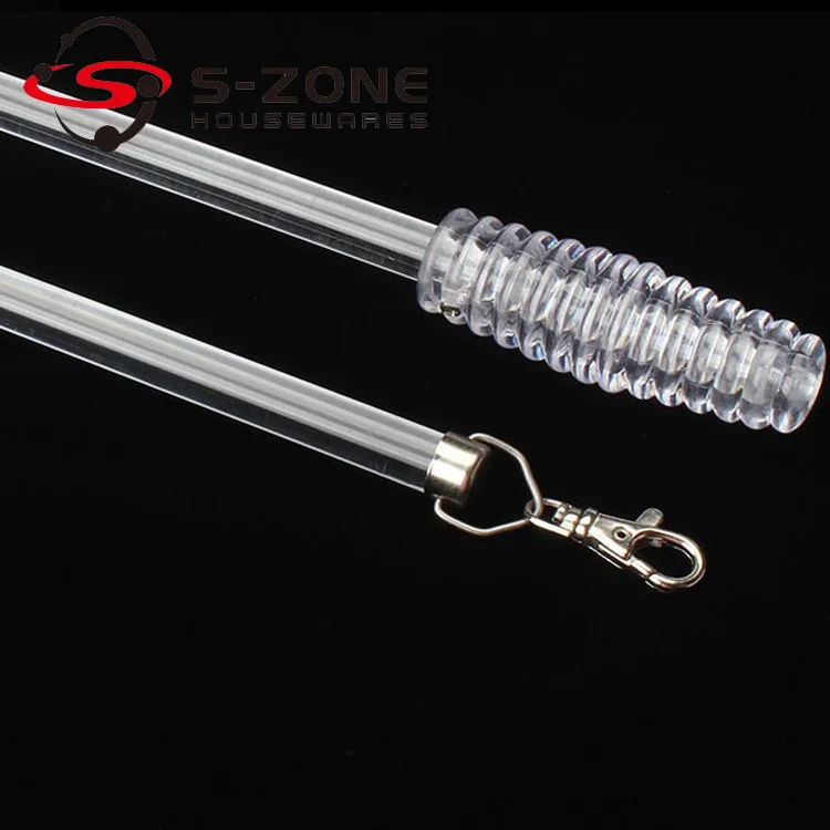 Window Curtain Stick Pull Wand Acrylic Curtain Rod