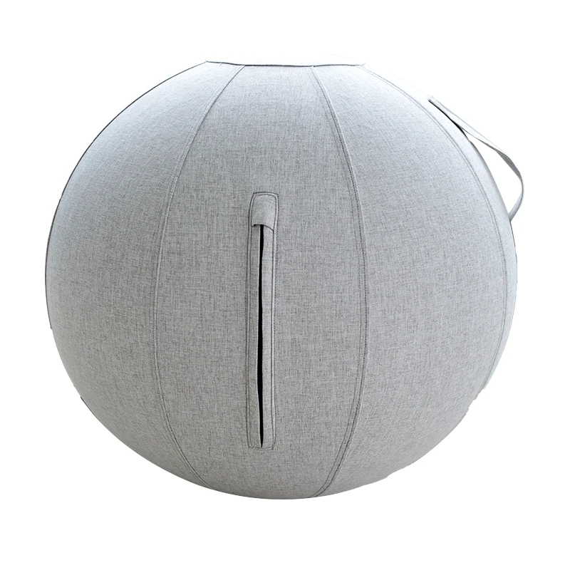 Inflatable Foldable round Gym Ball Cover for Yoga Balance Features Massage & Folded Design