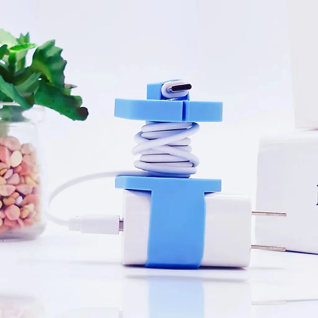 Protection Fixed Silicone Cover Charger Cover Power Adapter Organizer for Charging Cable Management Holder Usb Case Sd Card Case