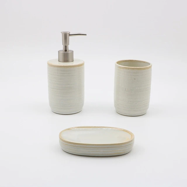 Top Sales best seller hotel household Luxury Bath Set of ceramic Bathroom