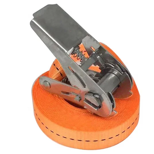 
25mm handle cargo lashing ratchet tie down straps and Stainless steel ratchet 