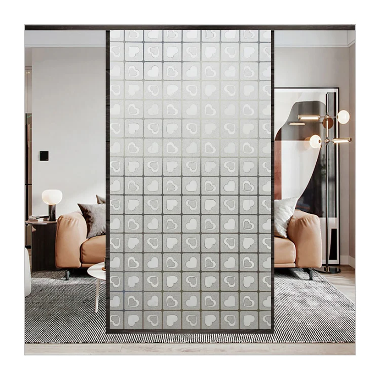 High Quality Privacy Decorative Film Waterproof Self Adhesive Frosted Glass Film Static Window Film