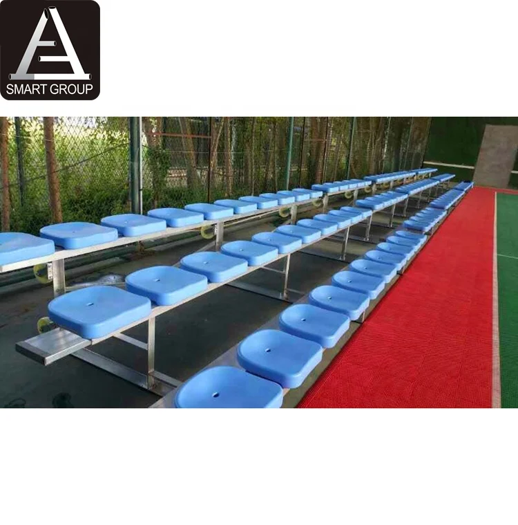 New portable gymnasium bleacher aluminum baseball bleachers transportable aluminum bleachers