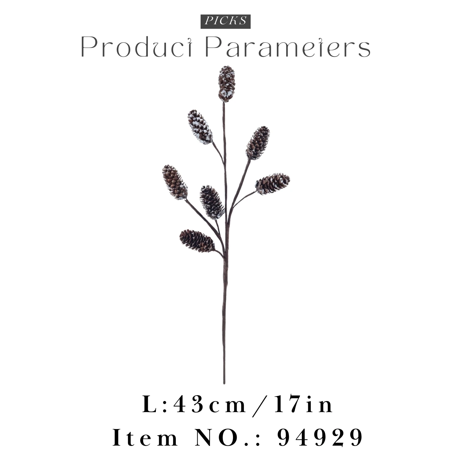 Artificial Pine Cone Picks for the Christmas Tree