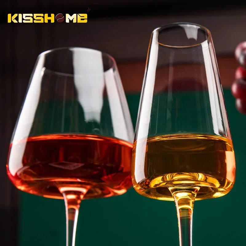 Big Belly Tasting Cup Creative Convex Bottom Red Wine Glasses Burgundy Bordeaux Goblet Ultra Thin Crystal Red Wine Glass