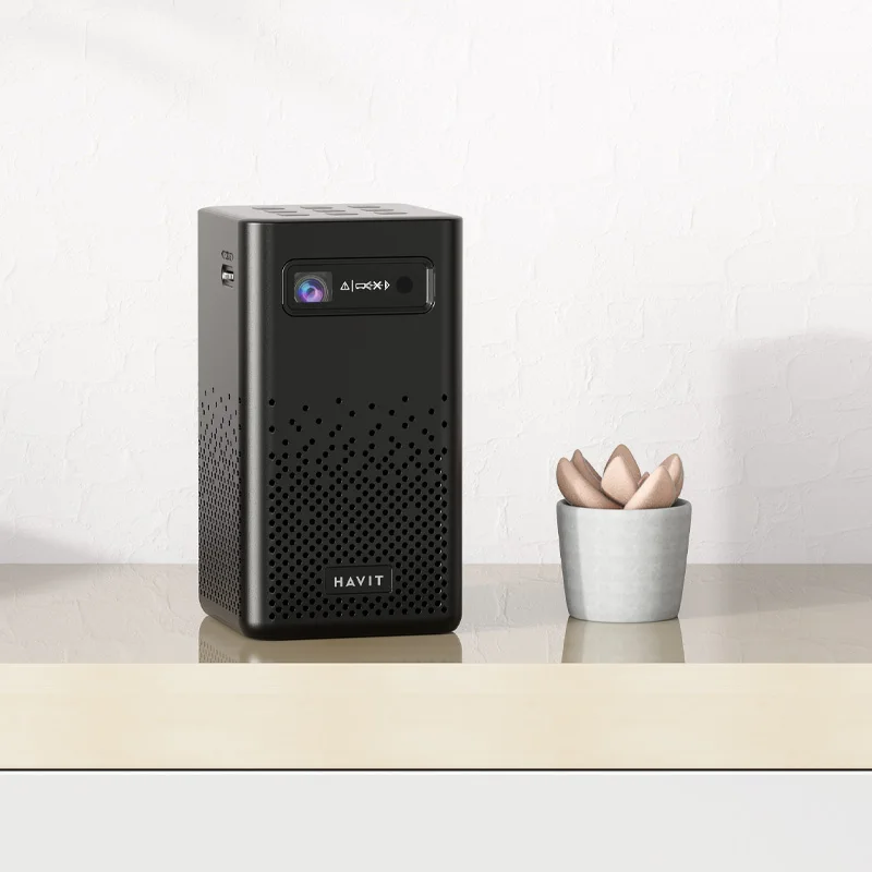 Havit Pj208 Smart Portable Projector Mini Android Lcd Led 4K Wireless Home Theater 1080p Wifi Video Phone Projector