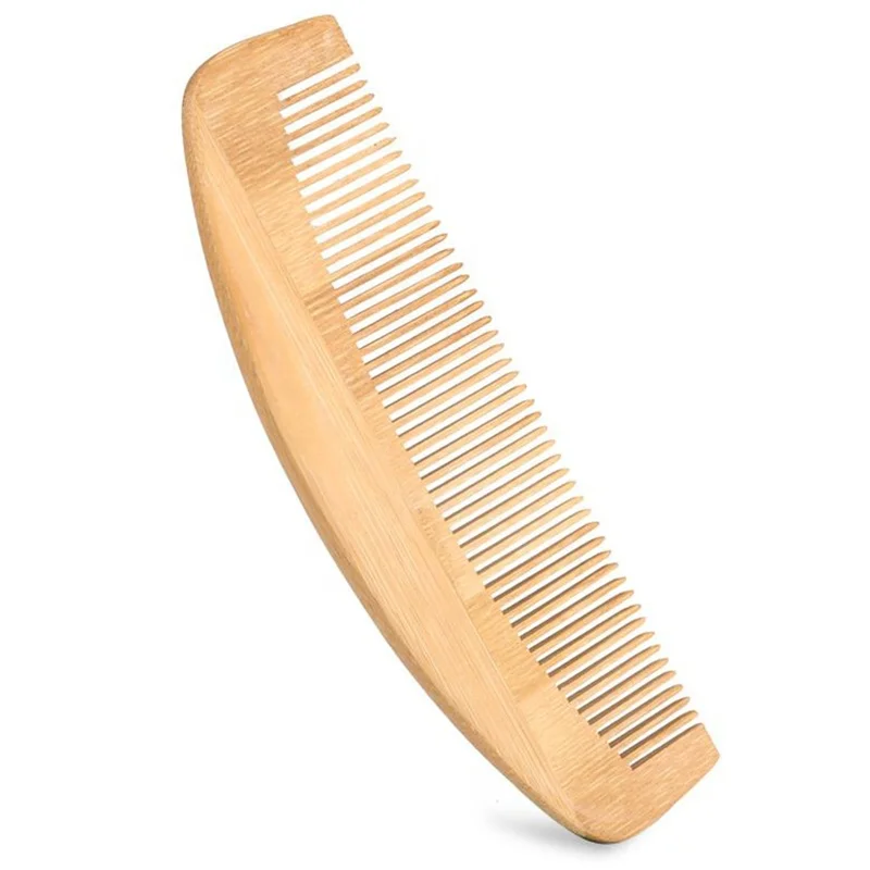 Custom Logo Wooden Detangling Comb Wood Lice Comb Private Label Wooden Bamboo Comb