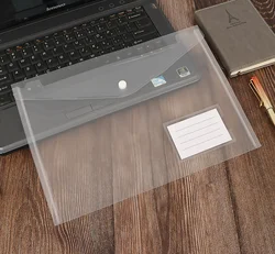 Прозрачный Органайзер с логотипом на заказ A4 Pp, пластиковый файл для документов Baag