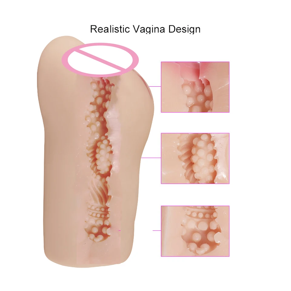 Wholesale Male Masturbation Pussy Ass Adult Sex Toy Vagin Artificial Par Masturb Tpe Aircraft Masturbation Cup
