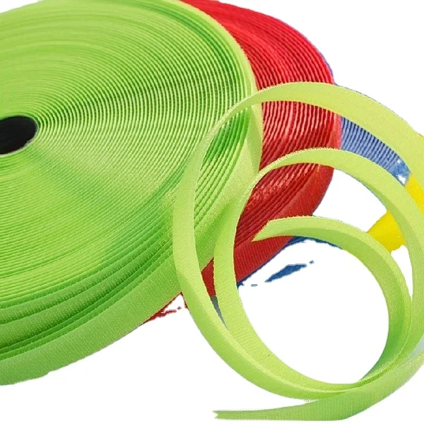 DSX raw material custom sizes stretch hook loop fastener tape/fabric nylon polyester tape hook and loop tape