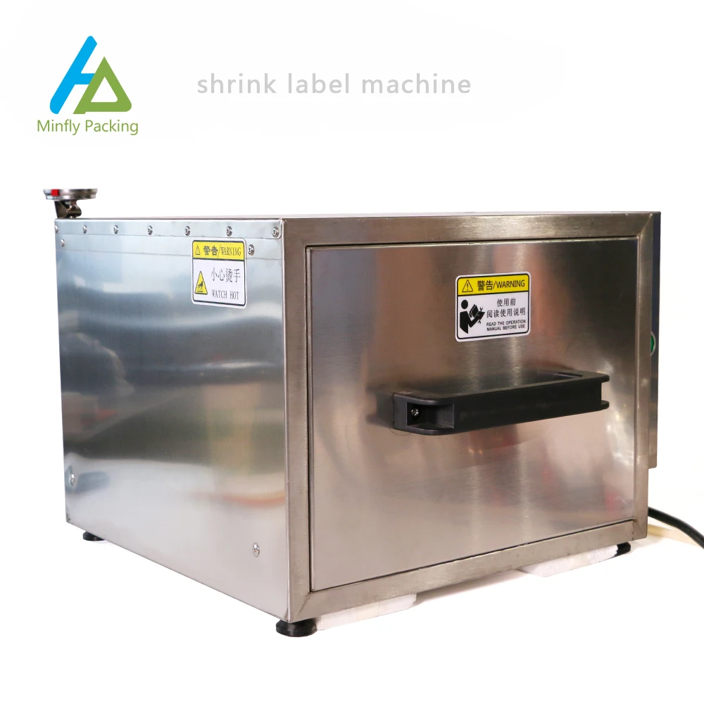 Мини-термоусадочная машина Minfly с ручным управлением термоусадочная для этикеток пвх пэт бутылок и