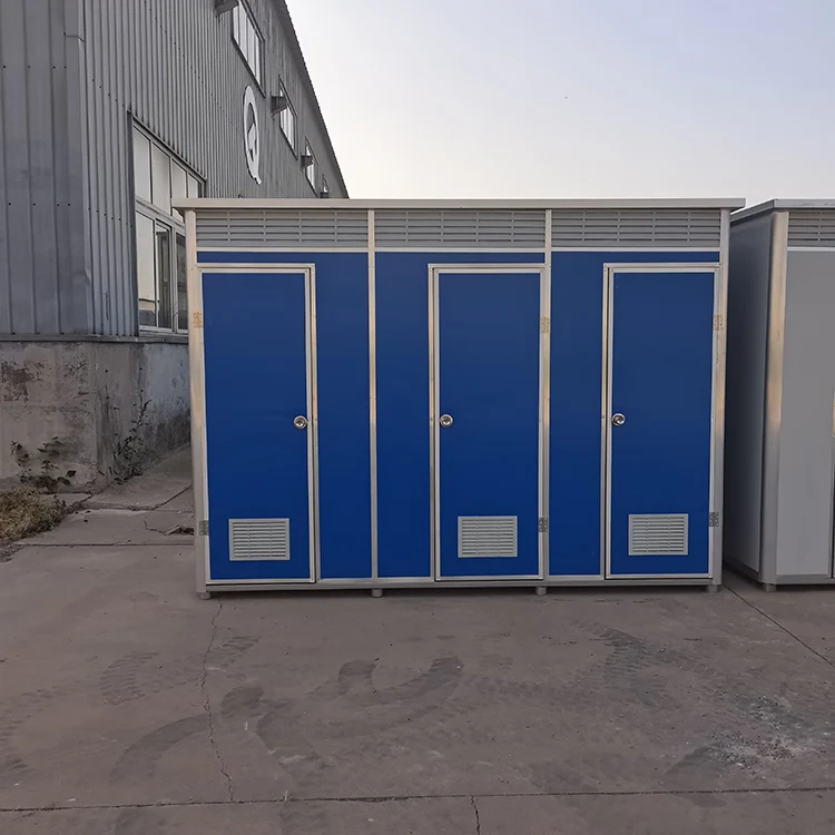 Professional China Portable Toilet With Air Conditioner, Modular Prefab Shower Room With Toilet
